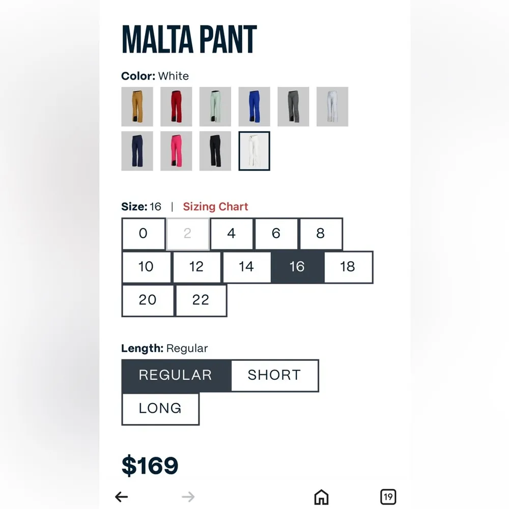 NWT Obermeyer MALTA White Pant $169 MSRP - Image 10
