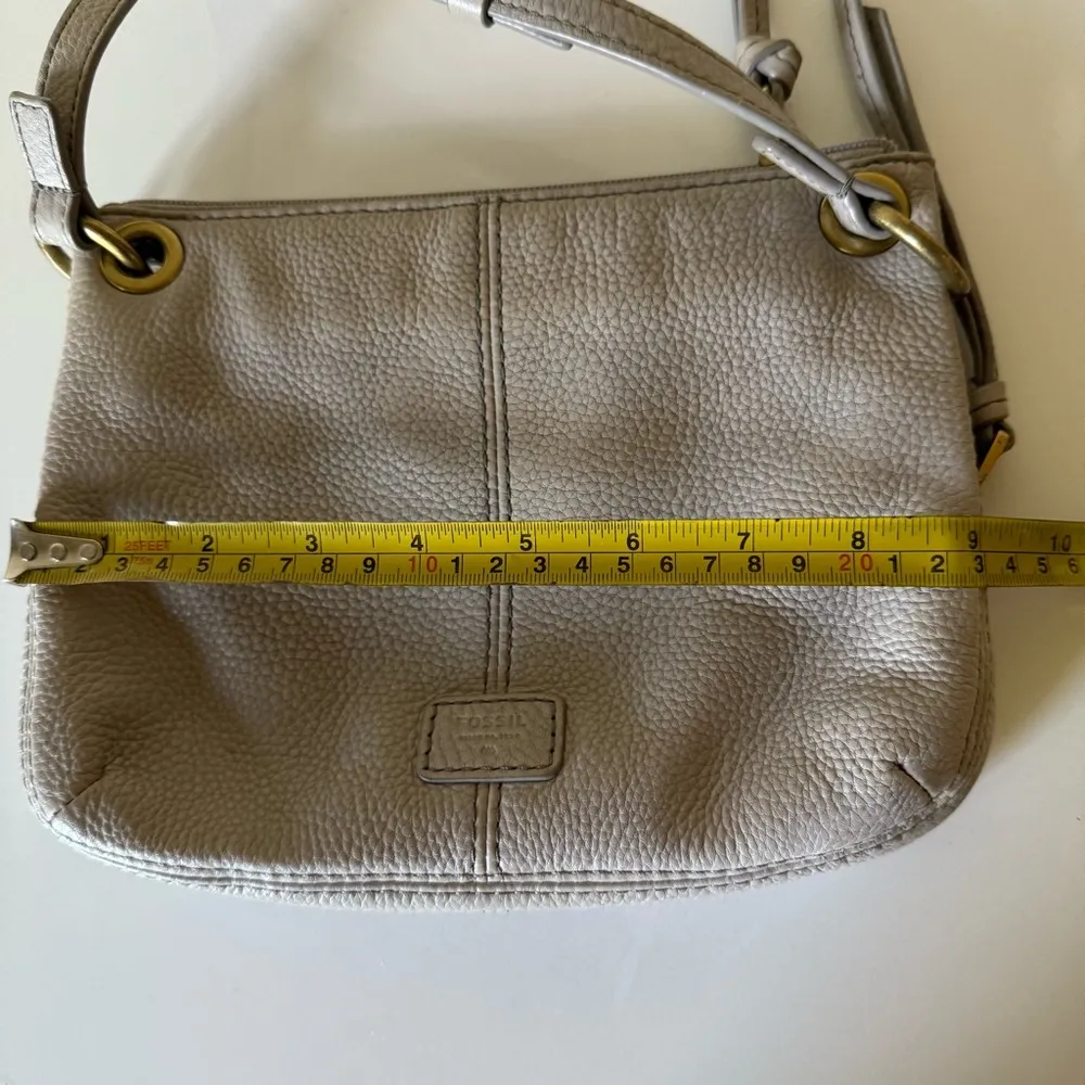Fossil Crossbody Handbag Bag Purse Pebbled Leather - Image 7