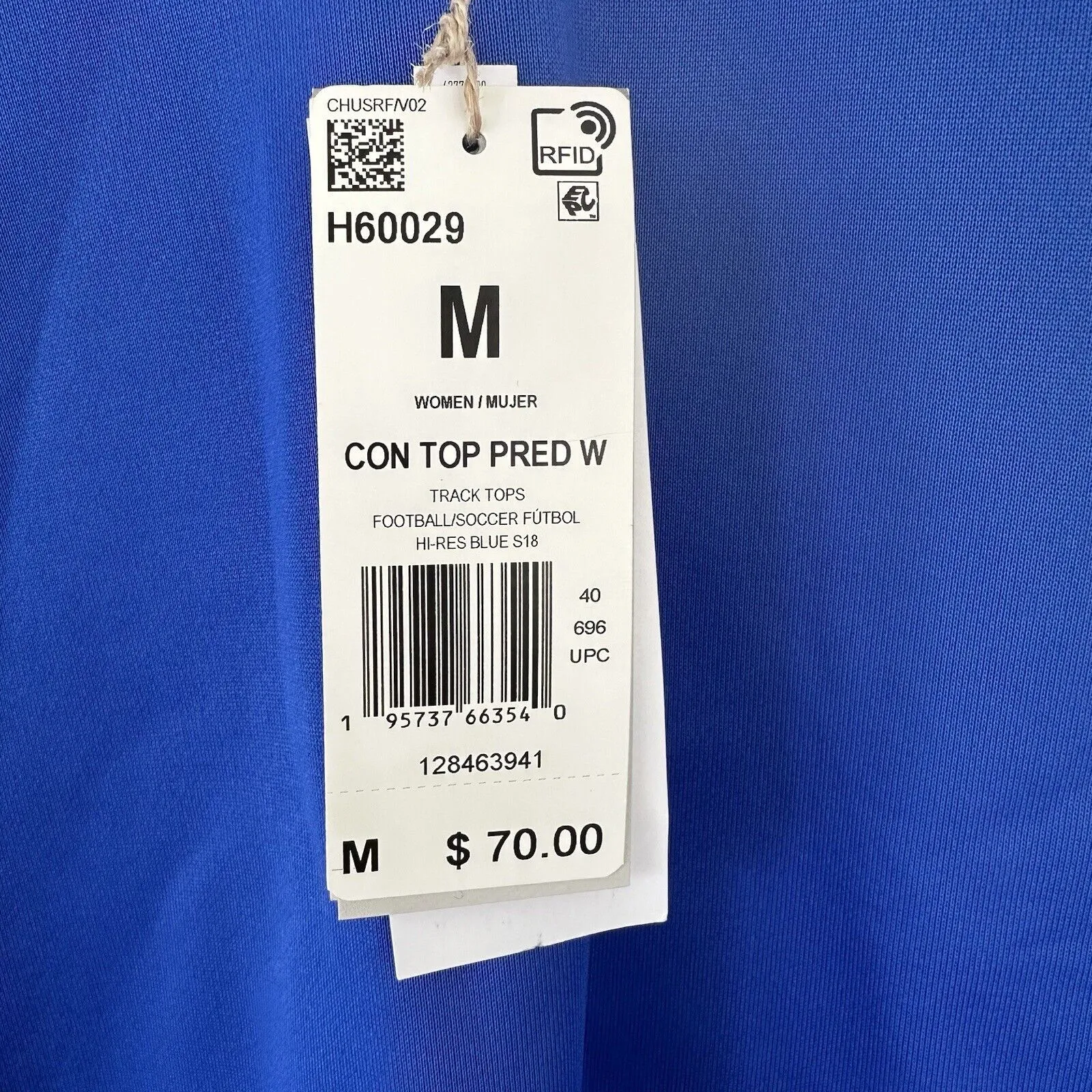 NWT Adidas Condivo Predator Soccer Track Jacket Medium Blue - Image 4