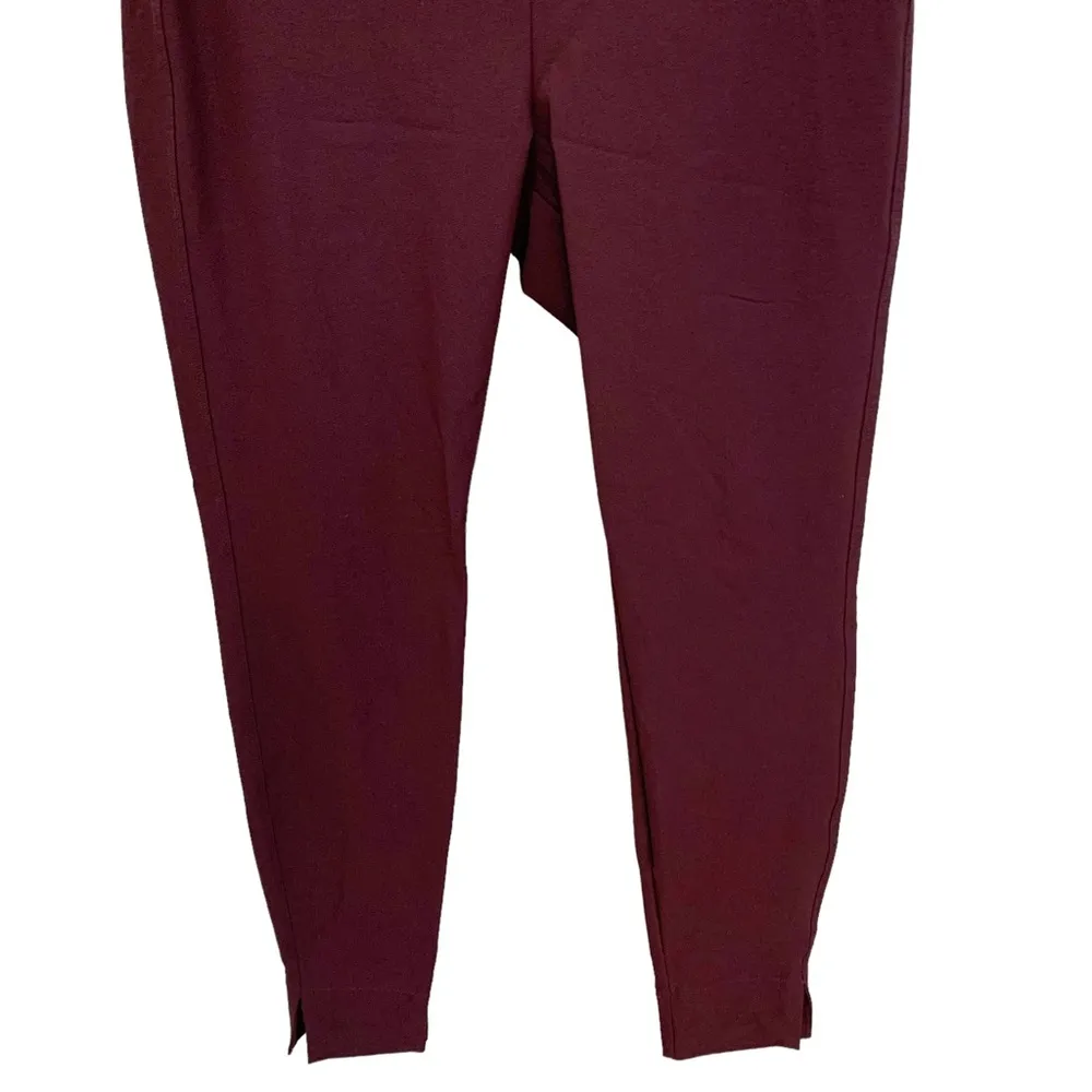 Athleta 6 Wander skinny stash pant in maroon wine red burgundy cigarette jegging - Image 8