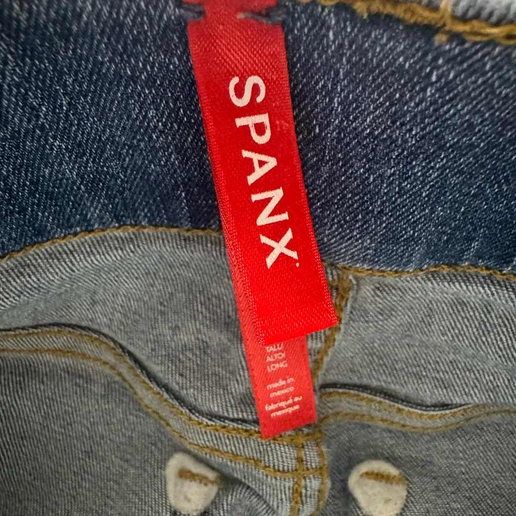 SPANX Wide Leg Jeans Size L Tall - Image 7