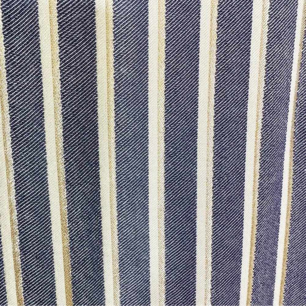 ONIA Marina Swim Cover Up Mini Dress Sleeveless Denim Stripe Size S - Image 4