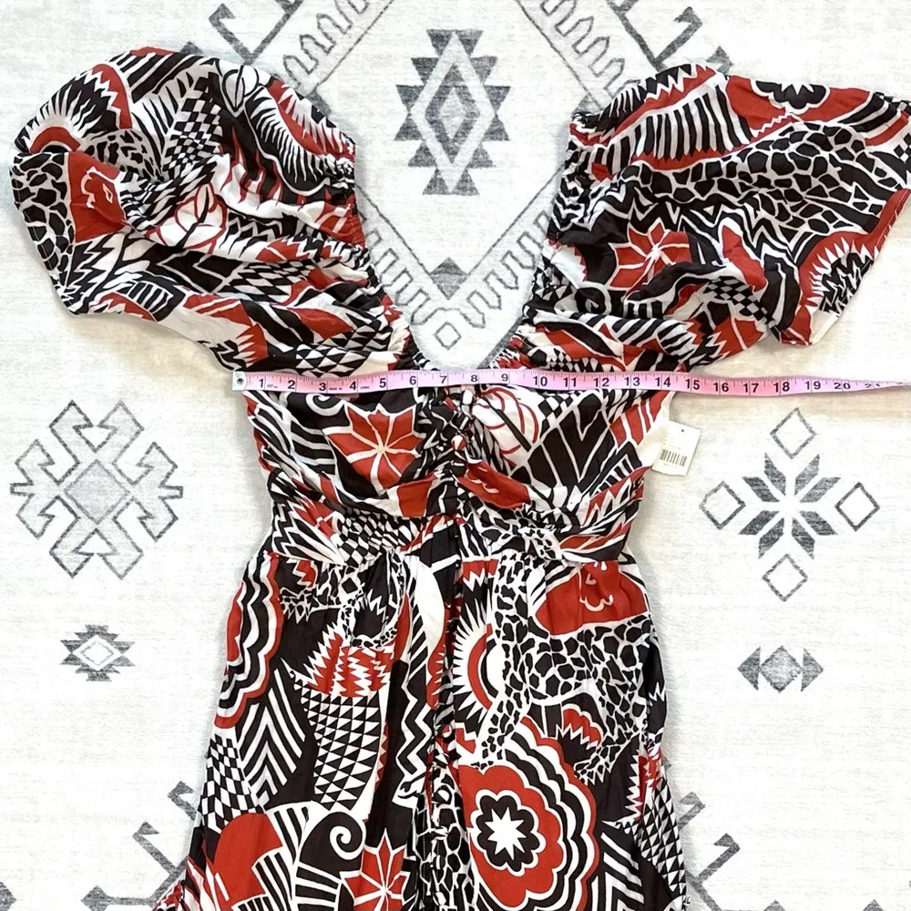 Floral Tiered Maxi Dress Medium - Image 9