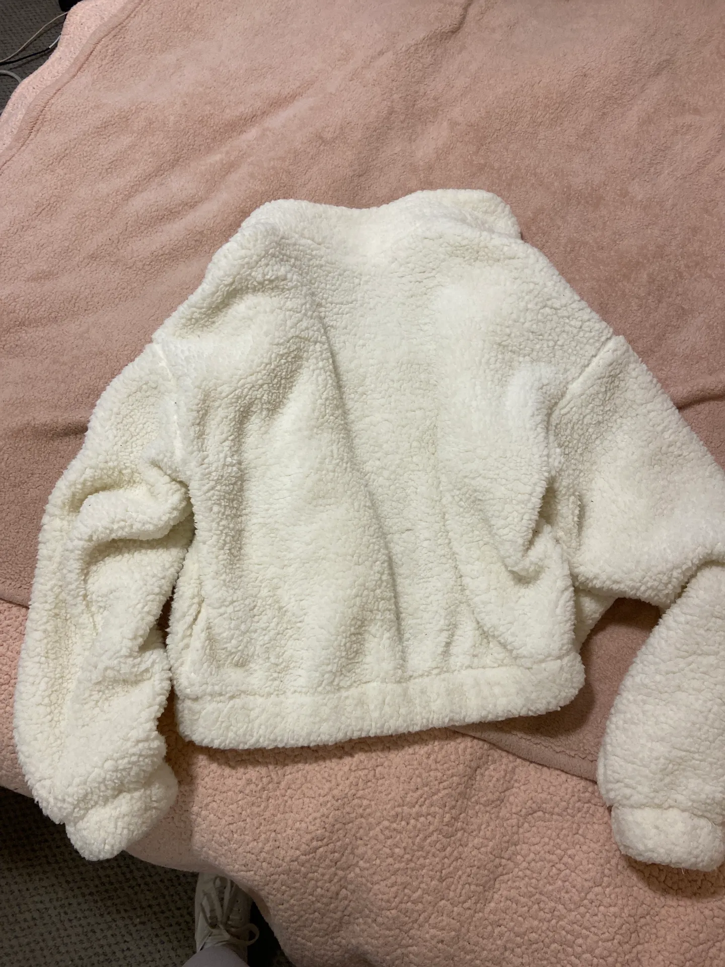 Garage Cropped Sherpa Jacket - Image 2