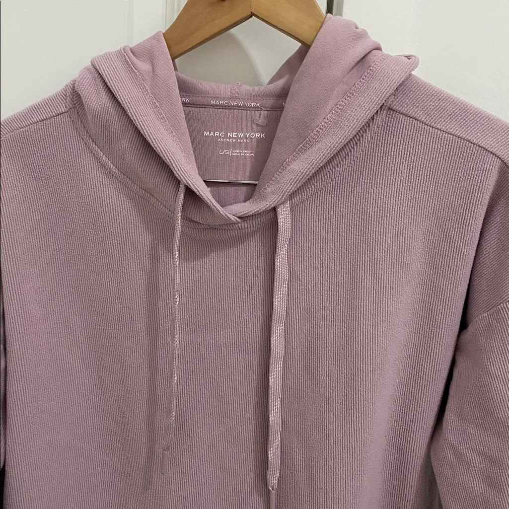 Marc New York Lavender Hoodie Sweater - Image 3