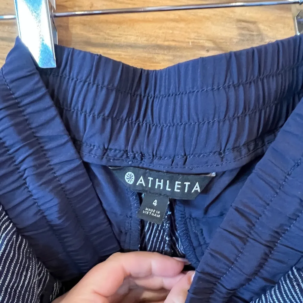 Athleta  STRIPE BALI LINEN ANKLE PANT - Image 3