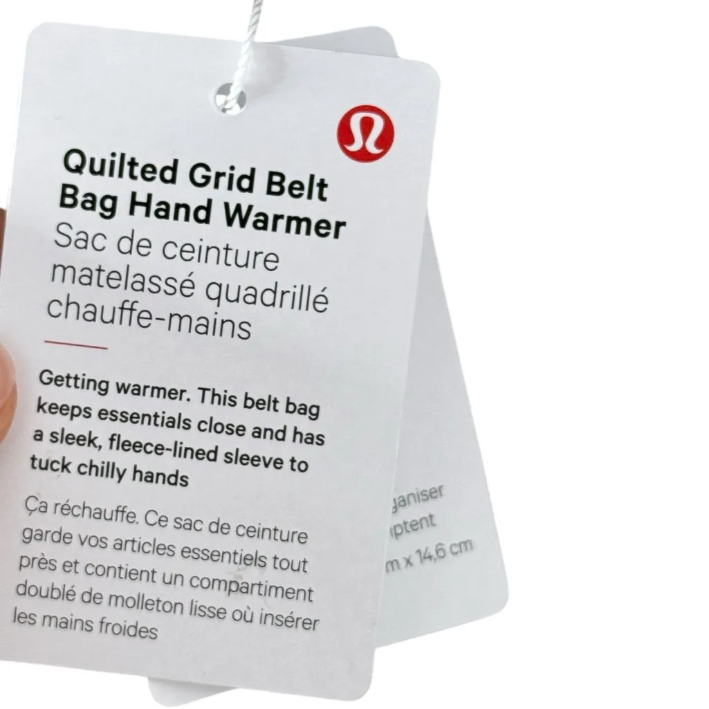 NEW Lululemon Quilted Grid Belt Bag Hand Warmer - Image 5