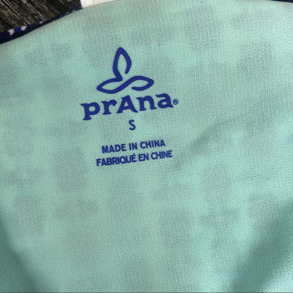 PrAna Blue Satki Print Swim Skirted Bikini Bottom S - Image 9