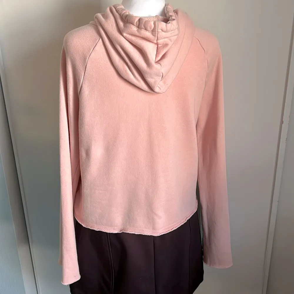 American Rag Crop Bell Sleeve Lace Insert Pullover Sweatshirt Hoodie - Image 9