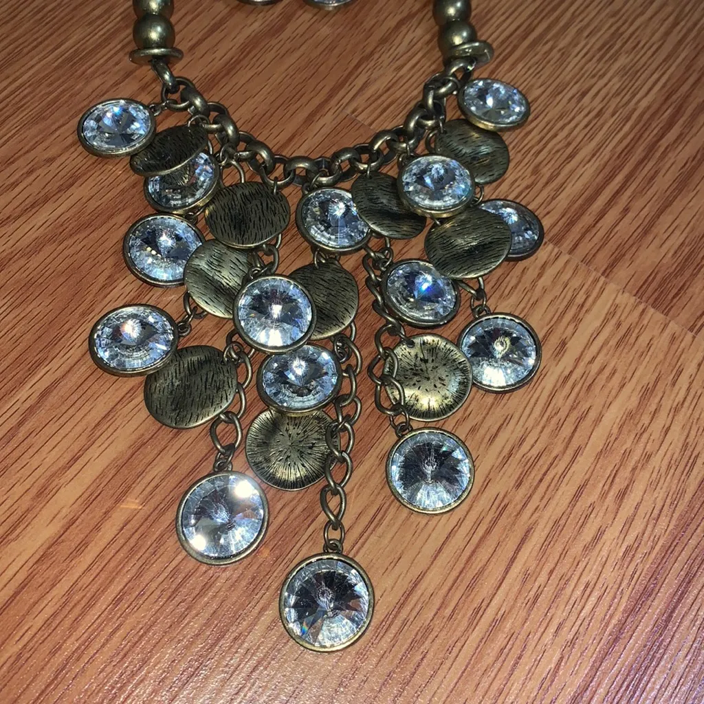 Multi stone pendent necklace set - Image 4