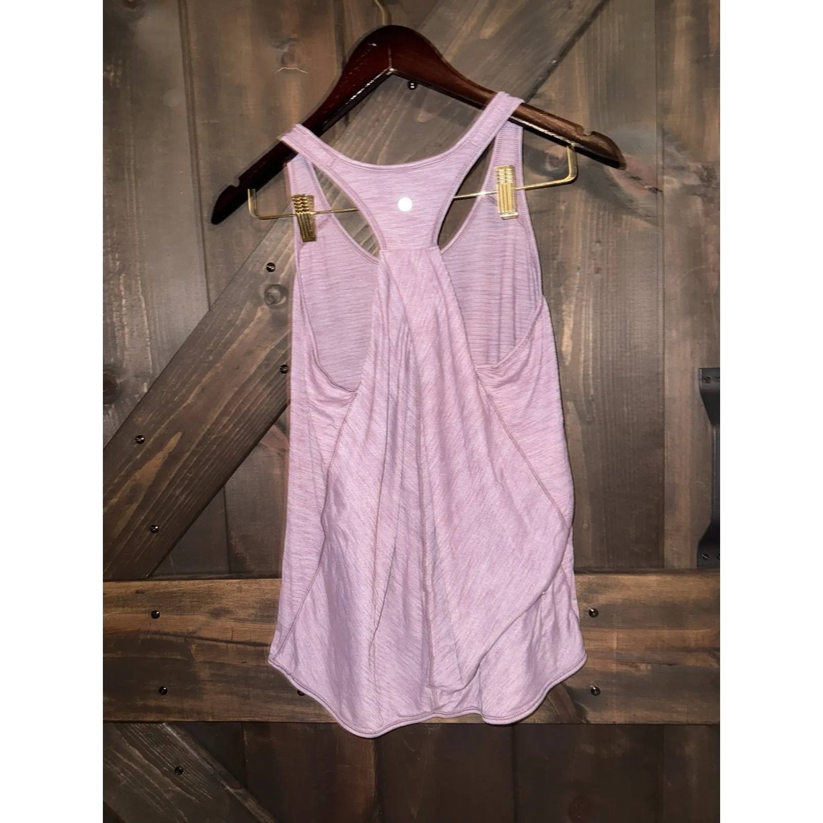Lululemon‎ Essential Tank Heathered Regal Plum Purple Sz M Racer Back - Image 2
