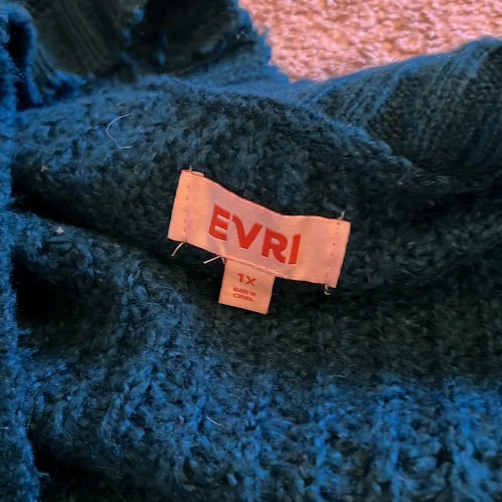 Evri open cardigan 1x Blue Size XL - Image 7