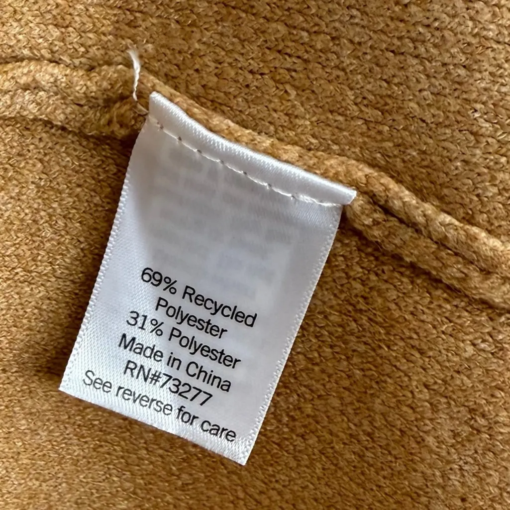 Nine West Camel Brown Longline Blazer Coat Workwear Medium Oversized Fall Winter Outerwear - Image 6