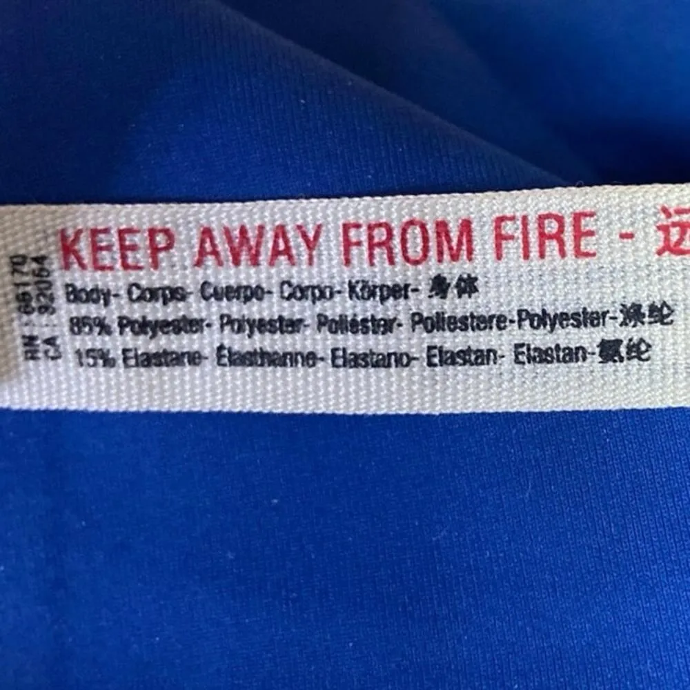 Free People Blue Cami Camisole Sleeveless Crop Strap Bra Top Adjustable Bralette - Image 4