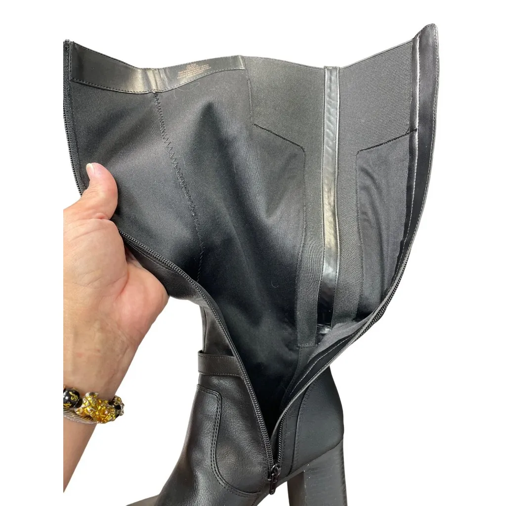 Kelly Katie Womens Black synthetic leather Riding Boots Size 7M SKU 8976 - Image 14