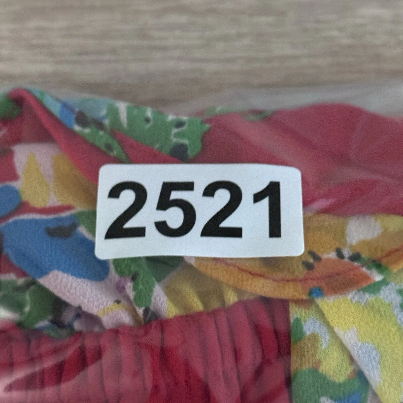 Lauren Ralph Lauren Shirt Womens Small Red‎ Yellow Floral Black Label Peplum Y2K - Image 8