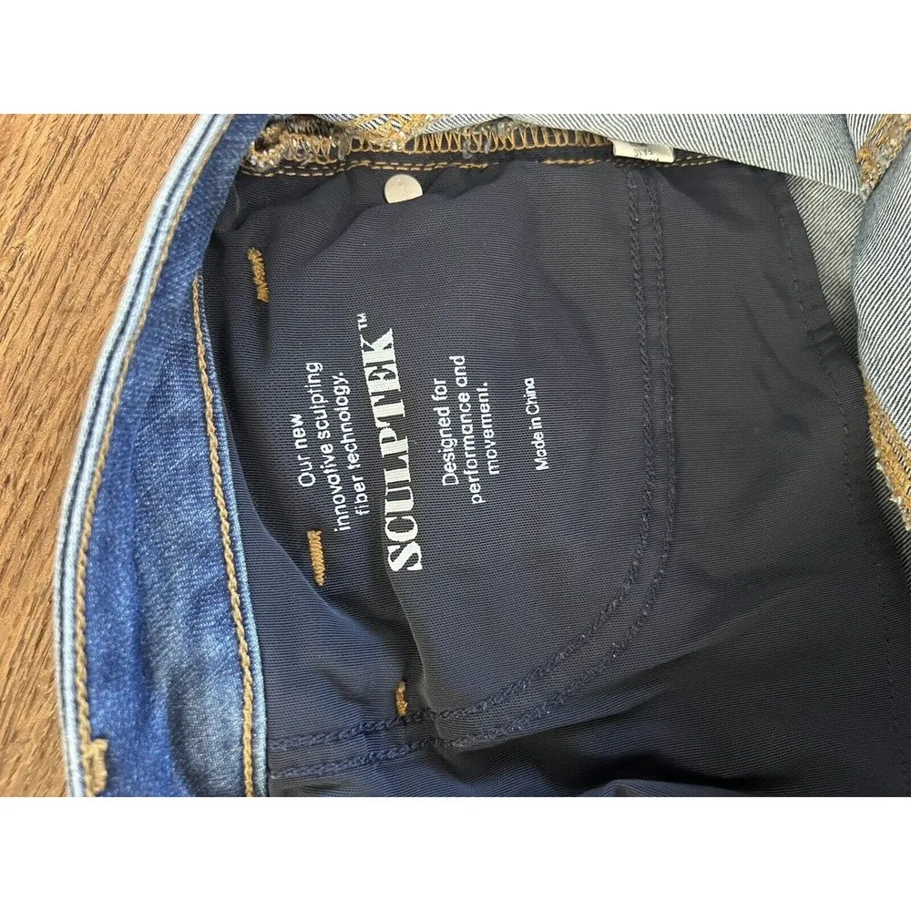 Athleta Sculptek Skinny Jeans Women's 8 Mid Rise Stretch Denim - Image 3