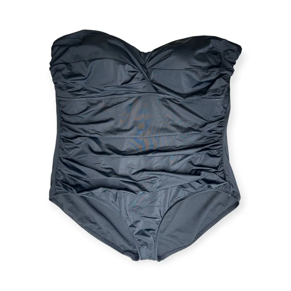 Embrace Your Curves by Miracle Brands | NWT | 3X | Elizabeth One Piece Swimsuit Black - Image 6