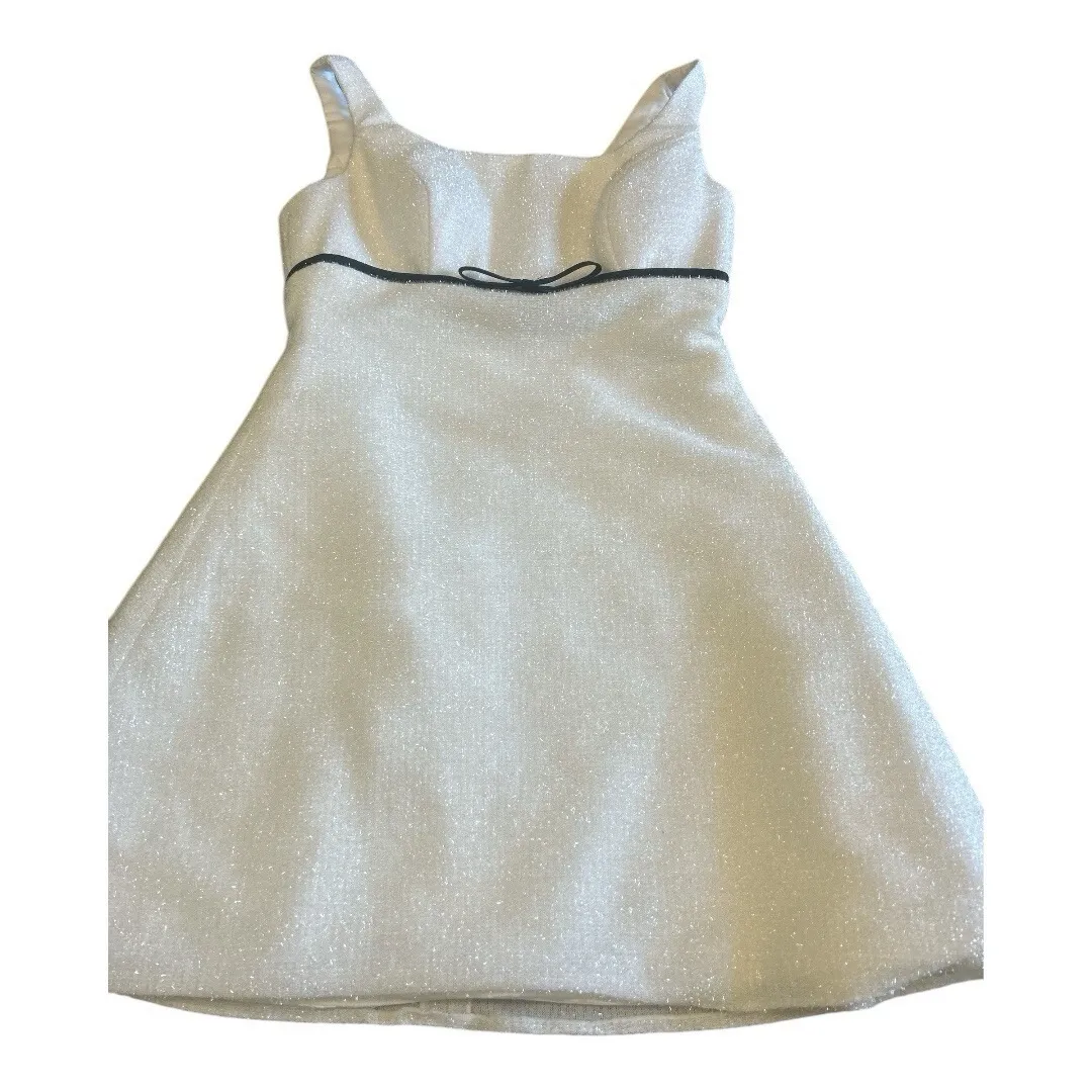 Amelia Couture‎ White Sparkling Knee Length Formal Gown Cocktail Dress Size 12 - Image 3