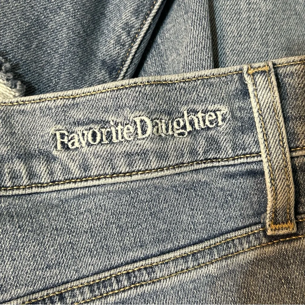 Favorite Daughter The Valentina Tower Super High Rise Cigarette Jeans Size 33 Blue - Image 10