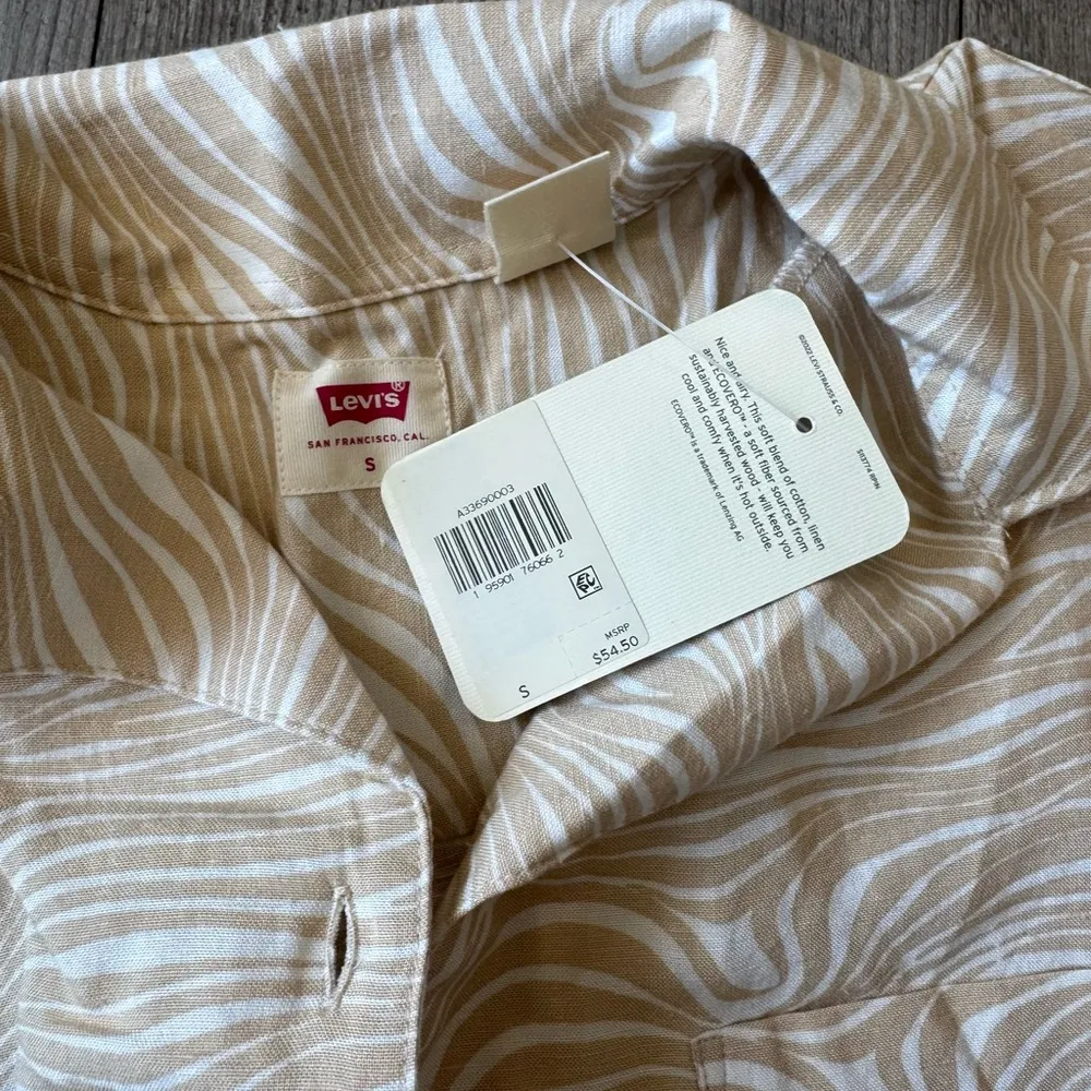 LEVI’S Nia Beige Patterned Women's Top - Image 12