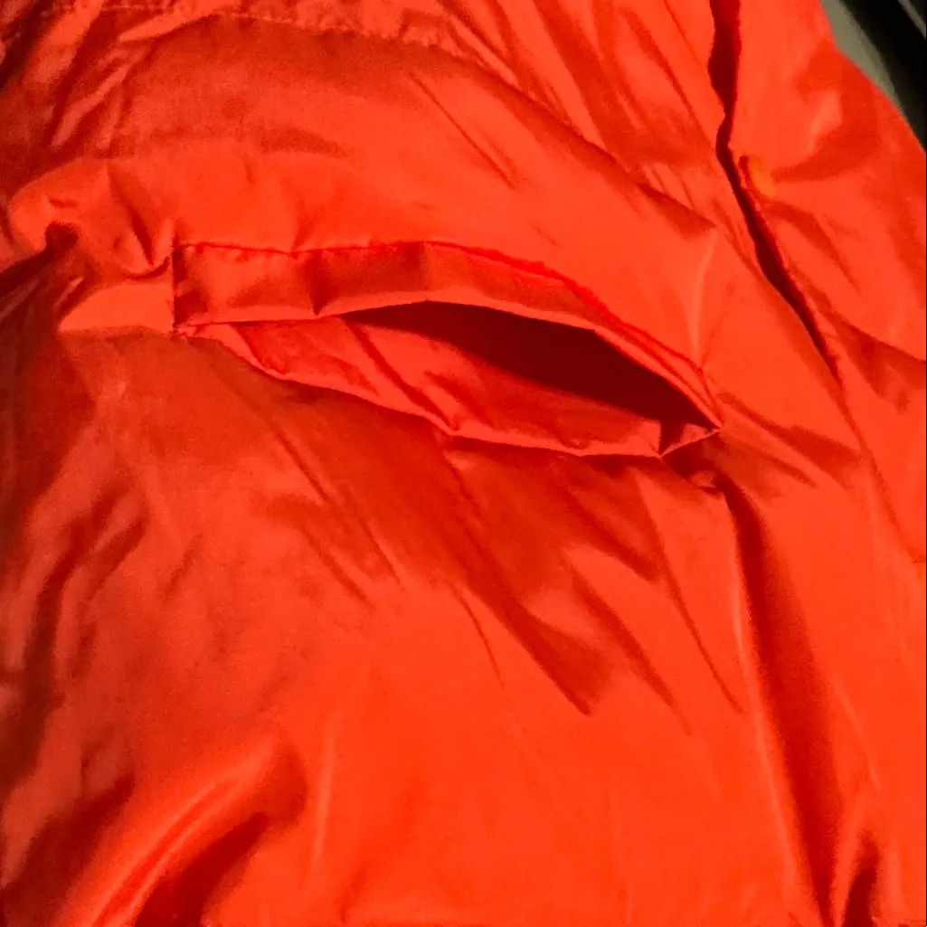 BUCKETLIST Bold Orange Puffer Vest - Image 3