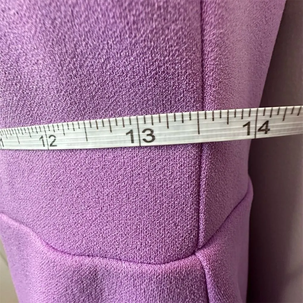 NWOT Premier Amour Women's Sleeveless Dress Sz 6 Dark Lavender Party Cocktail‎ Purple - Image 6