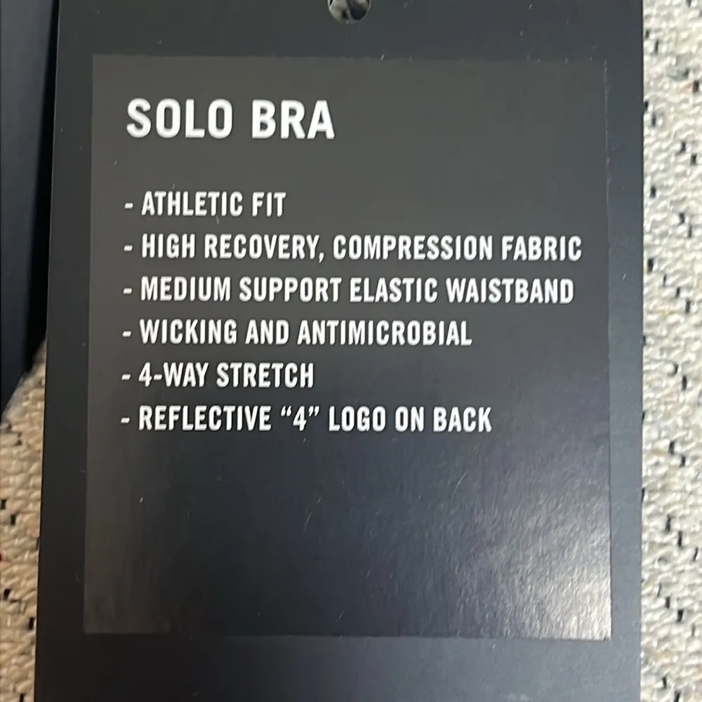 FourLaps Solo Sports Bra New With Tags One Shoulder Bras White Size M - Image 5