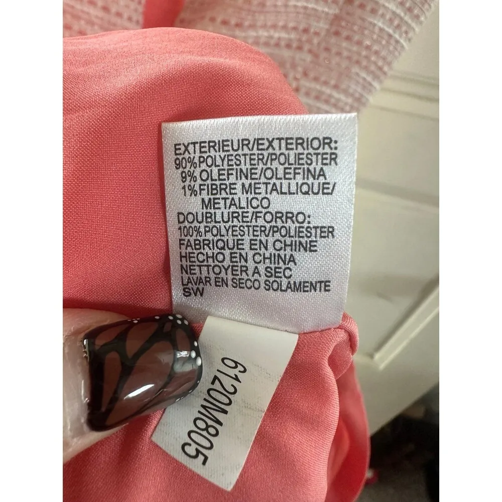 Tahari Women's Stitch Tweed Cut Out Faux Gold Hardware Belt Sheath Dress 2 - Image 6