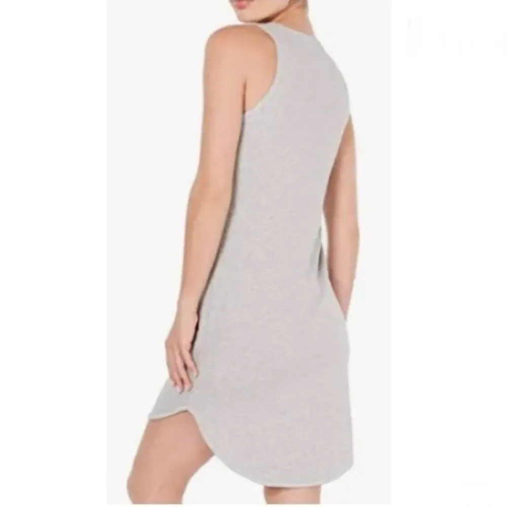 PUMA size Medium Tank Dress Heather Gray White Sleeveless Women’s NWT - Image 2