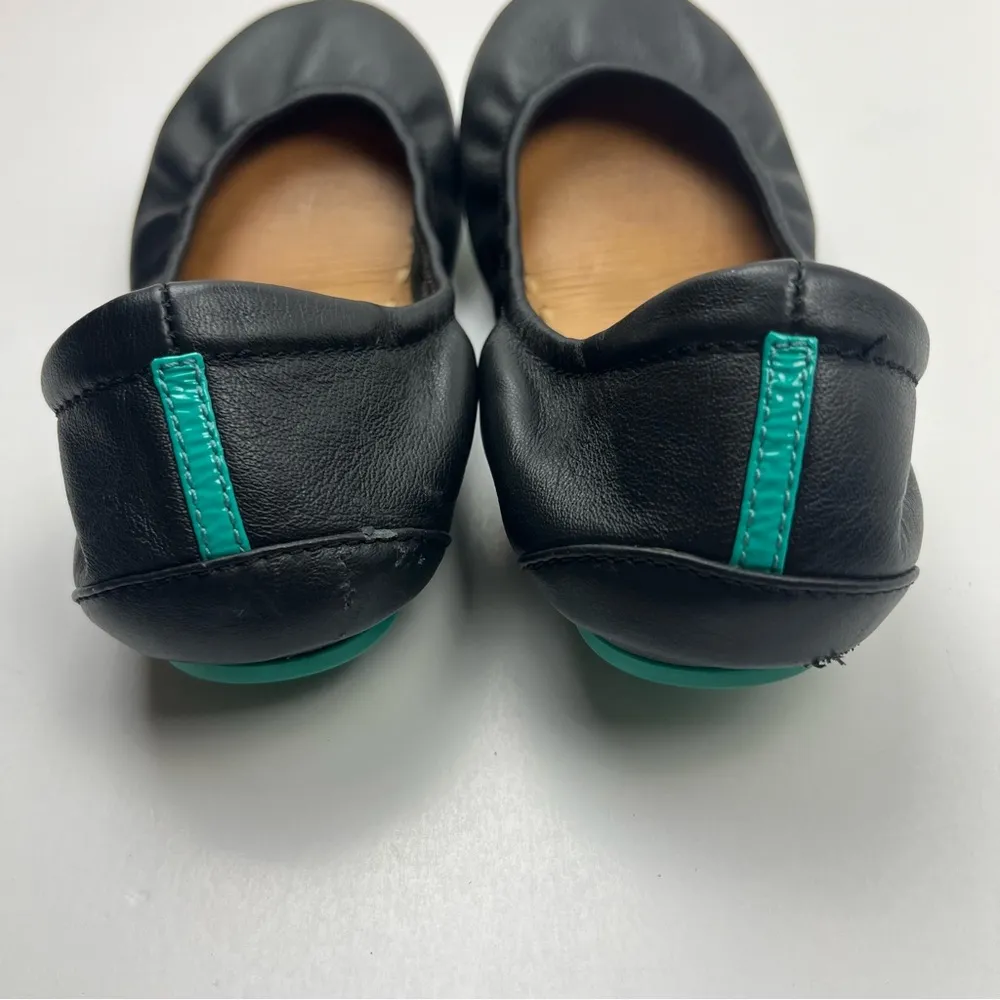 Tieks Garvieli Black Leather Ballet Flat Shoe Travel Foldable Women SZ 6 *FLAWED - Image 12