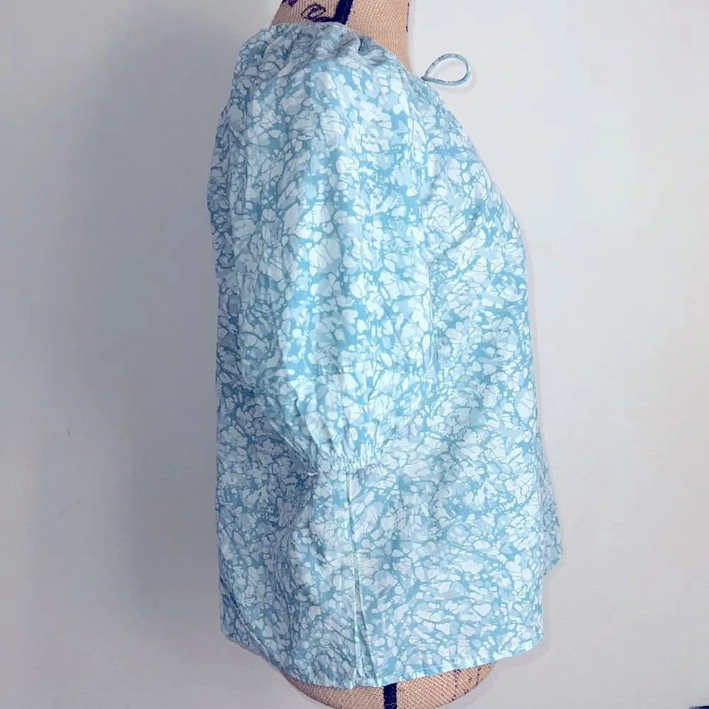 House of Harlow 1960 top maritime seafoam print Size L NWT - Image 3