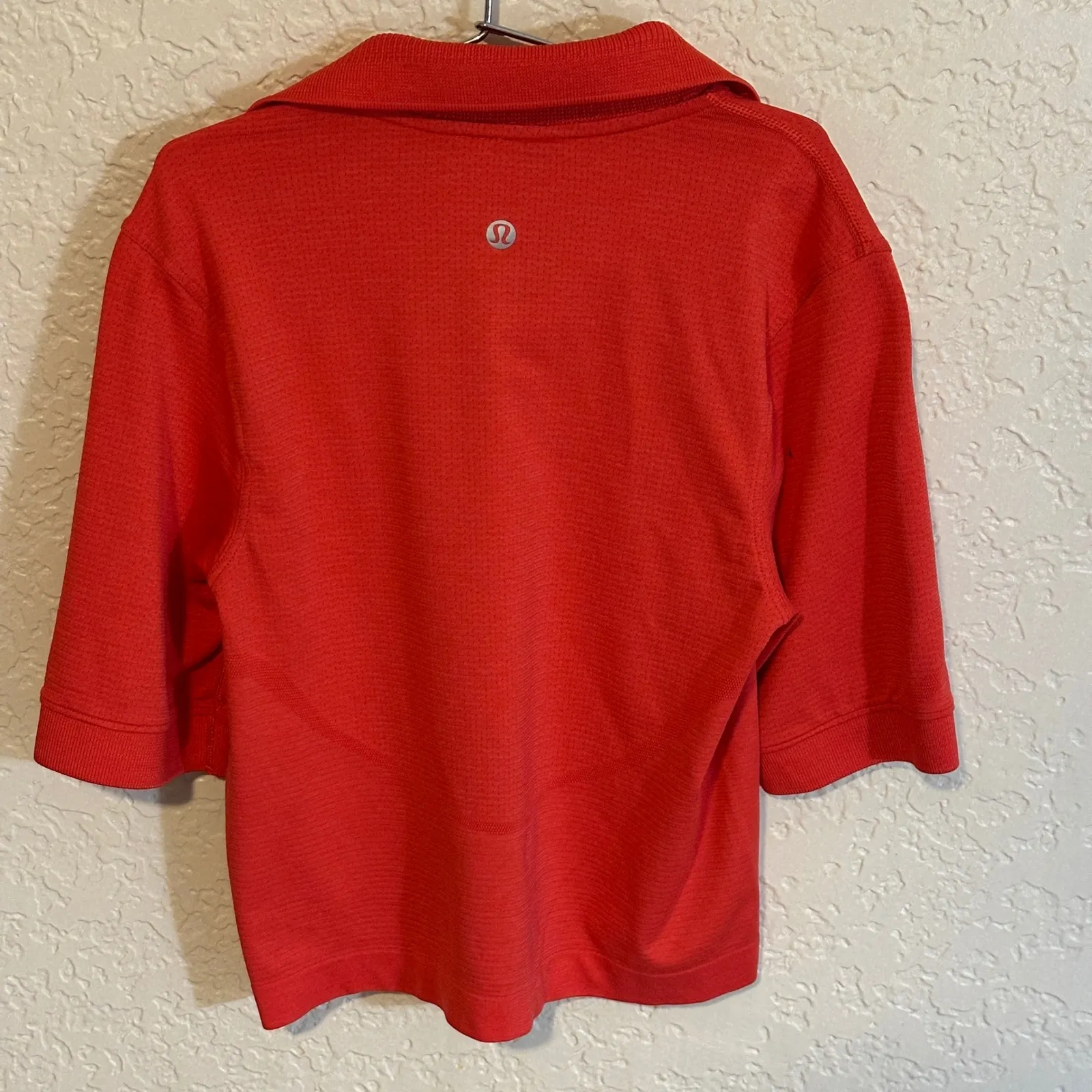 Lululemon Swiftly Tech Relaxed-Fit‎ Polo Shirt Size 0 Hot Heat Red Glow - Image 5