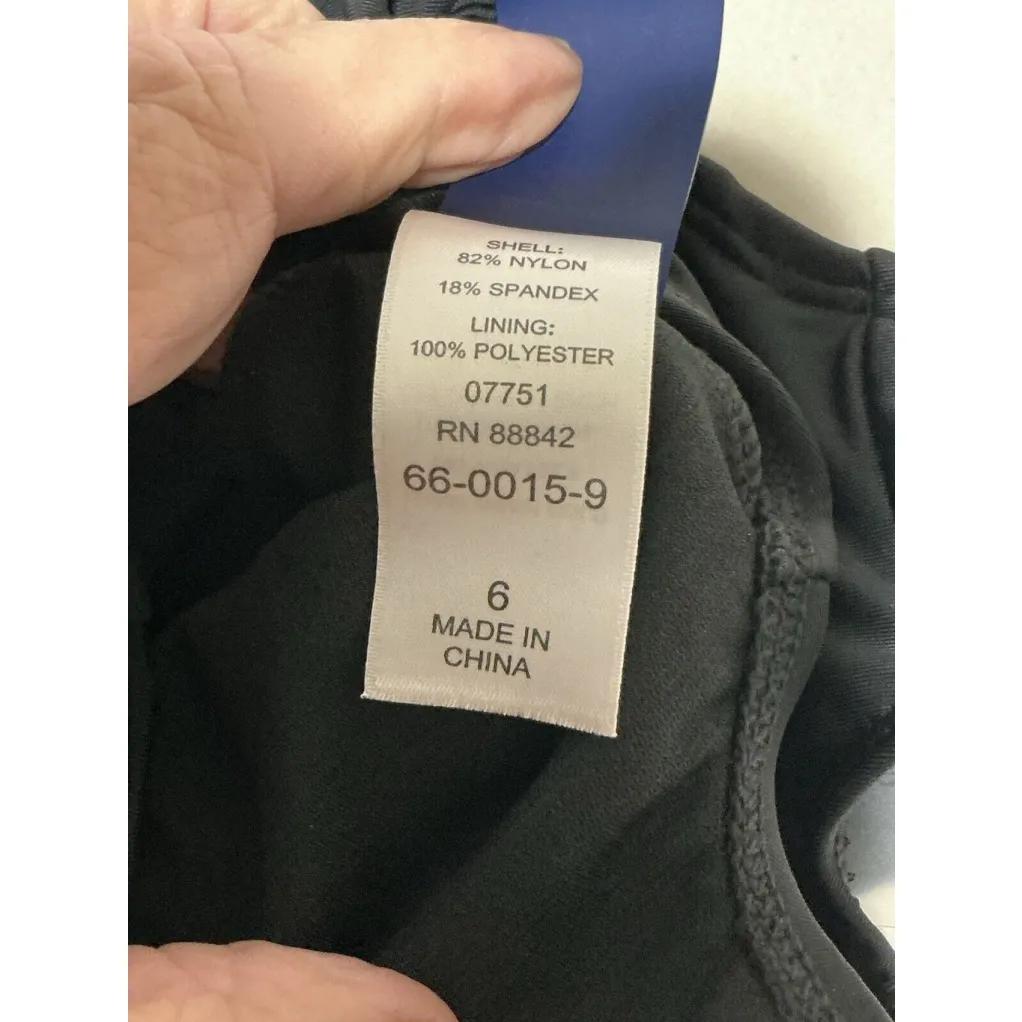 Woman’s Ashley Graham X Swimsuit For All Size 6 Black One Piece Bathing Suit Nwt - Image 6