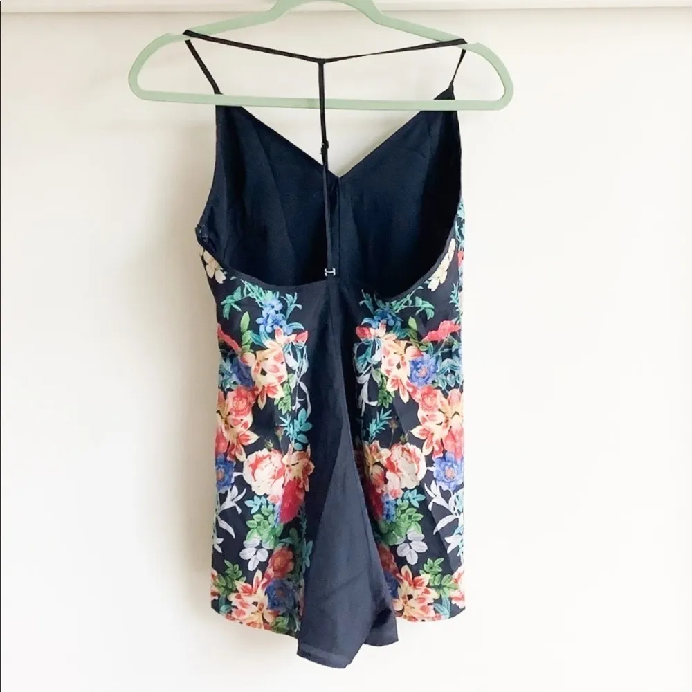 Keepsake Botanical Navy Floral Playsuit Romper Sz Small - Image 8
