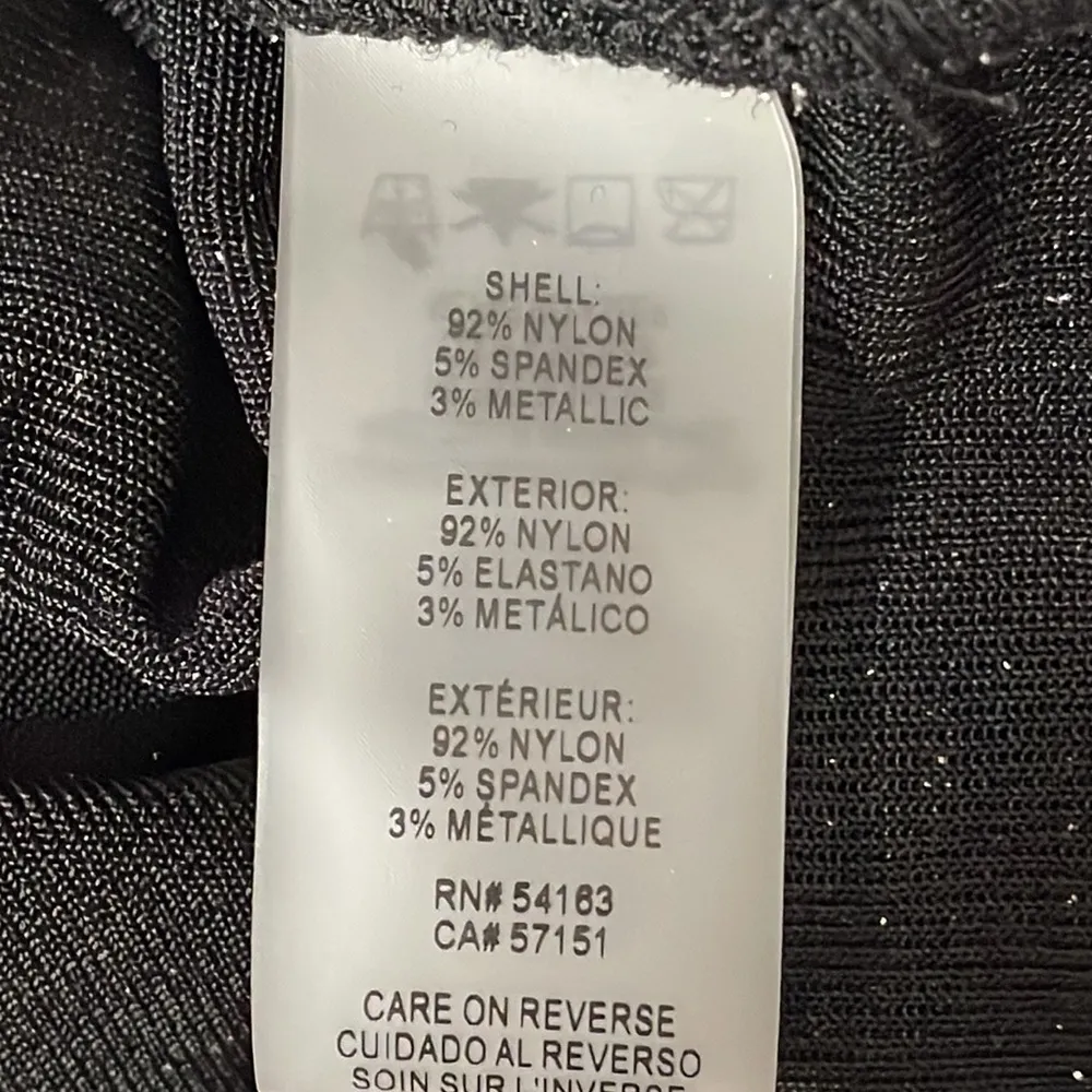 Calvin Klein Black Metallic Stretchy Top - Image 8