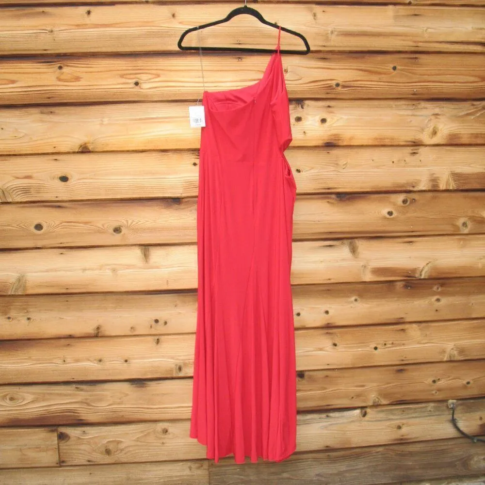 Jump  Apparel Juniors One Shoulder Jersey Gown with Cutout - Image 6