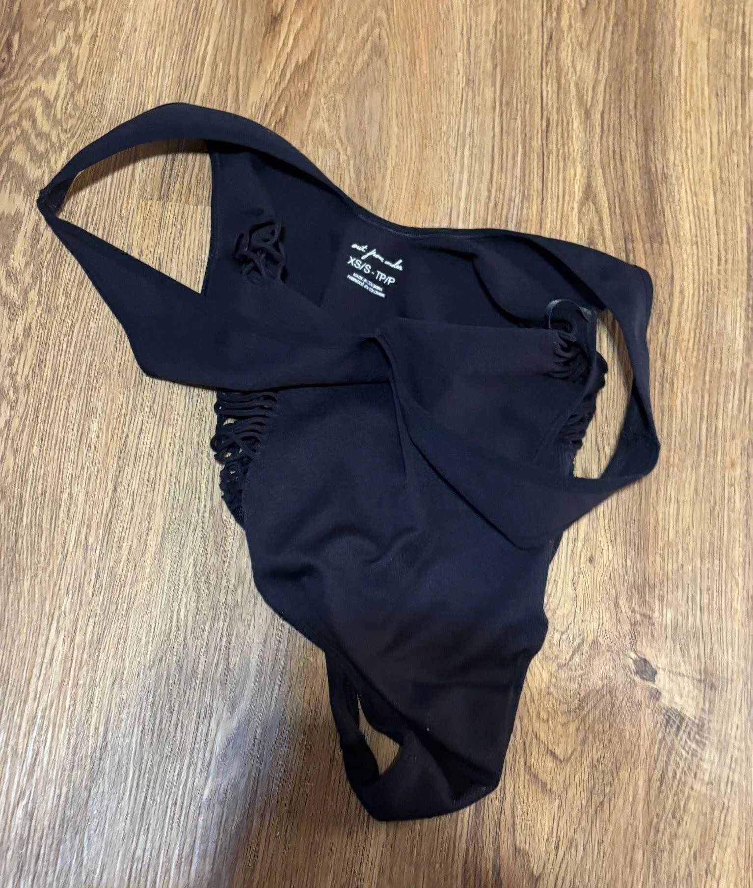 Black distressed bodysuit urban outfitters  - Image 2