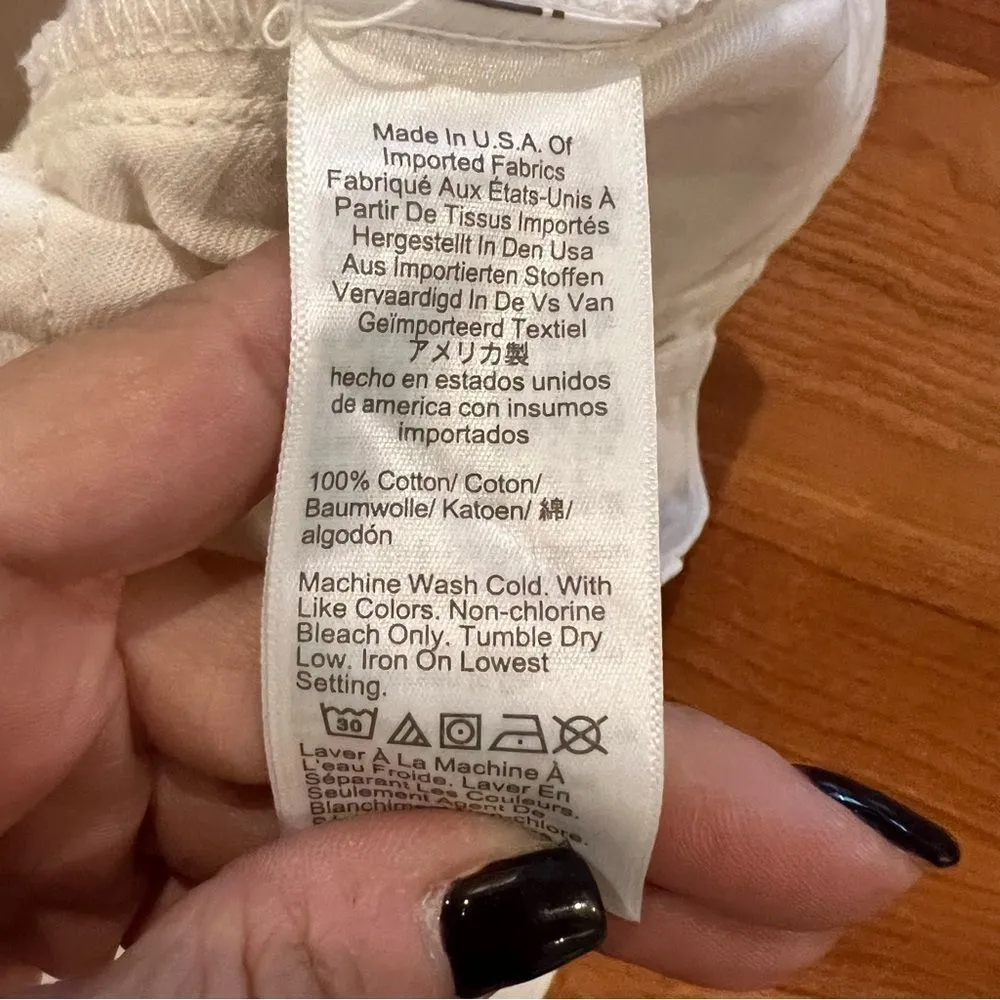 J crew‎ Point Sur loose straight jean in white womens size 25 high rise - Image 12