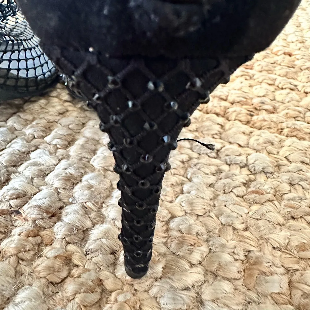 Charles David Womens Mesh Black Ankle Boots Size 8.5 - Image 8