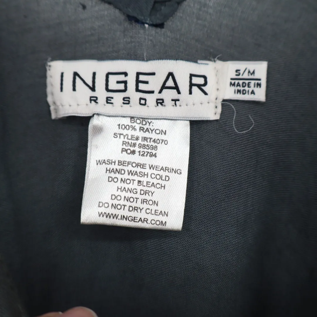 INGEAR RESORT Tie Dye Maxi Dress Jumpsuit Spaghetti Strap Green Gray S M Size undefined - Image 5