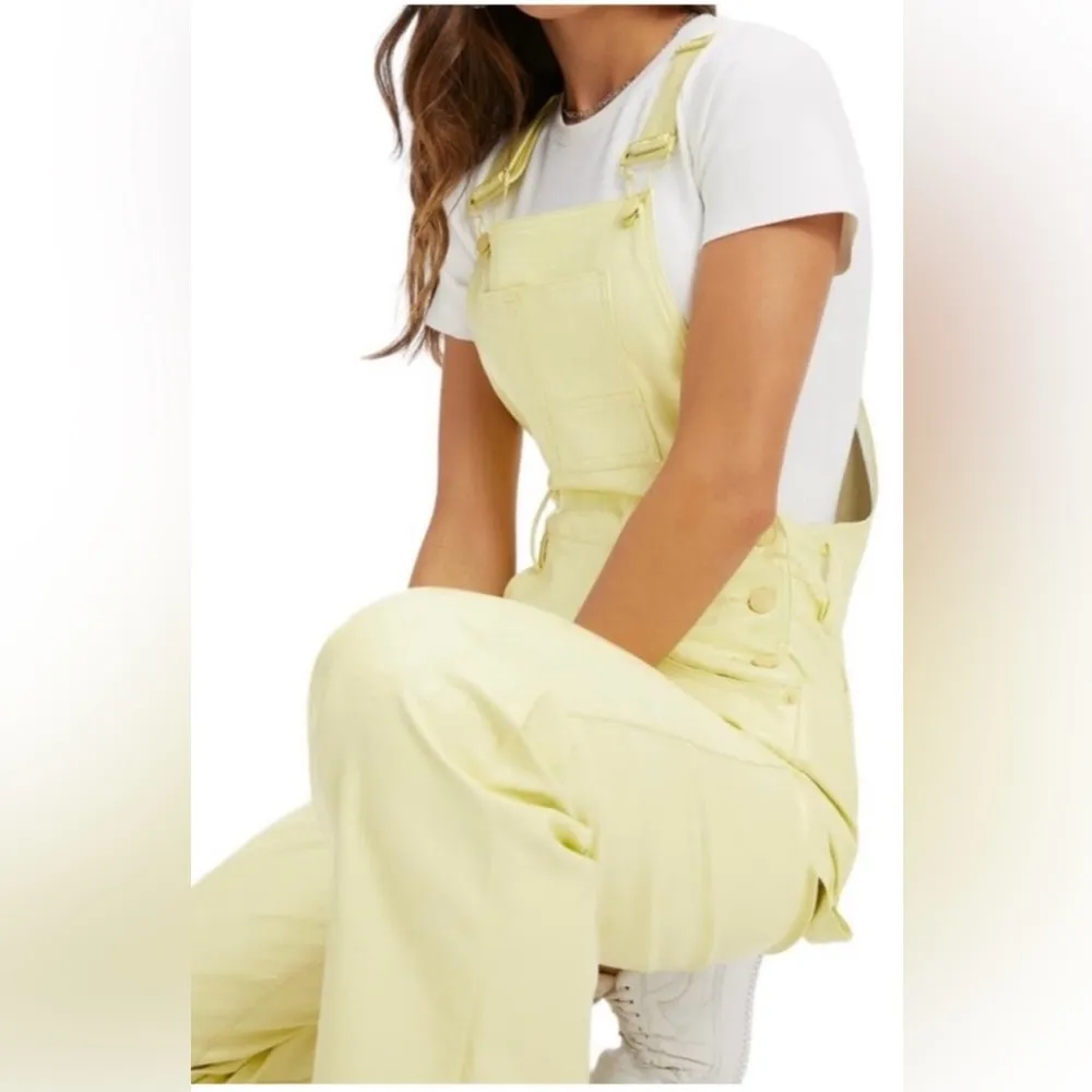 Good American Better Than Leather Overalls Size 4/27 - Image 2