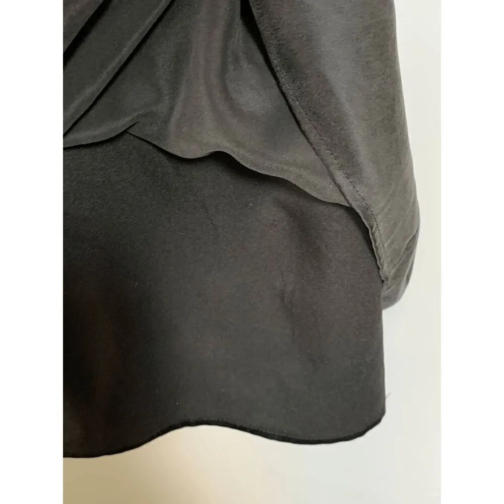 Bebe x Naven Womens Mini Dress Choker Neckline Bell Sleeve Black Size 6 - Image 3