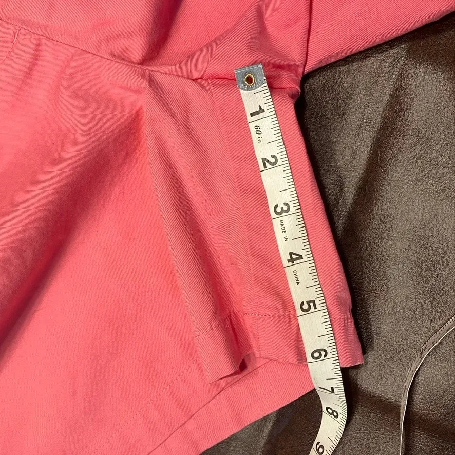 Talbots Stretch Chino Shorts Flat Front 6" Inseam Womens 10 Pink Golf Summer‎ - Image 14