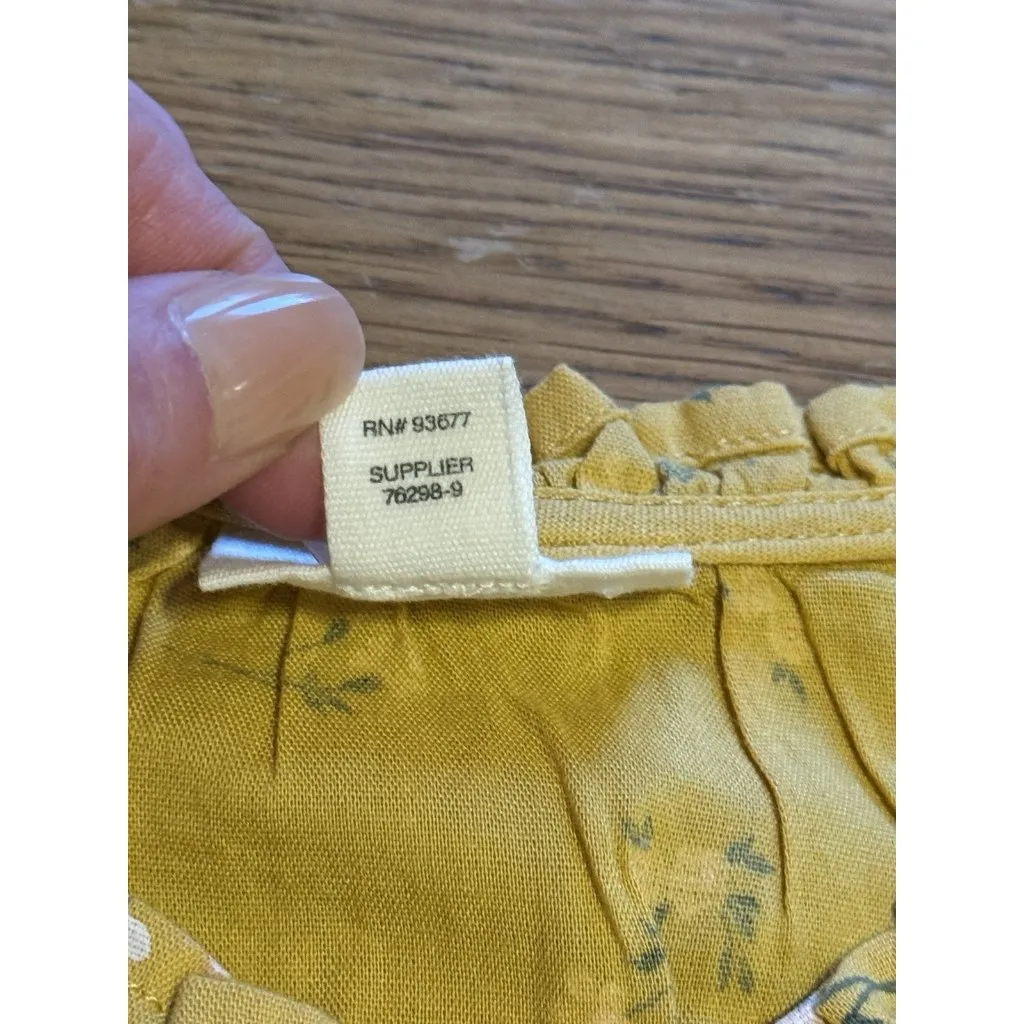 Ana A New Approach Women Blouse Long Sleeve Sz XL Gold Floral Kimono Sleeve NWT‎ - Image 4