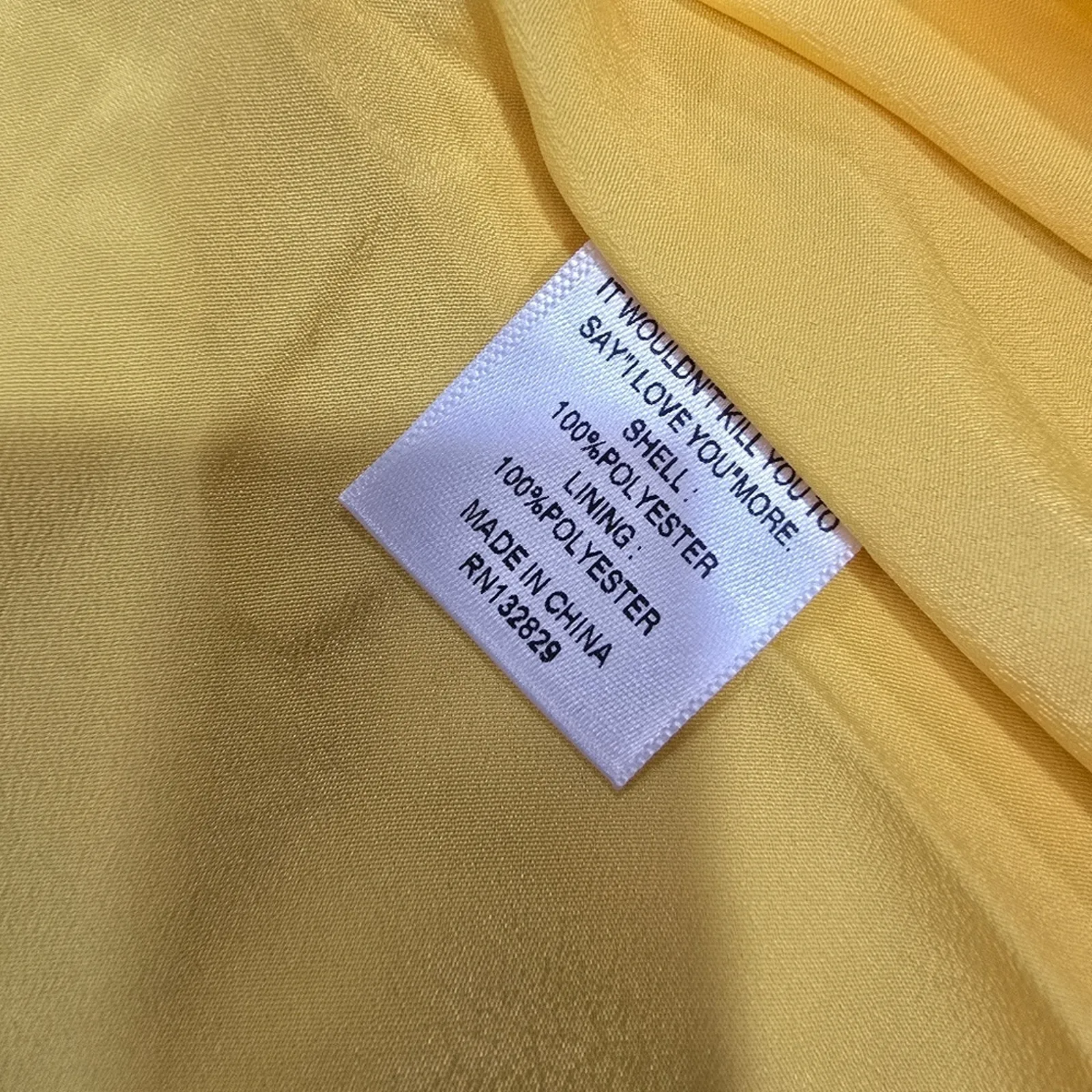 LPA Asymmetrical Ruffle Wrap Dress in Golden Yellow XS - Image 11