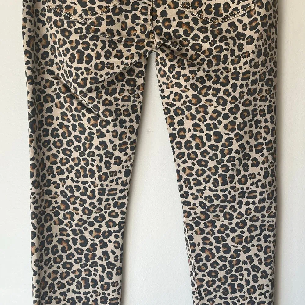 NWT! Knox Rose Leopard Print Mid-Rise Ankle Skinny Jean Size 2 - Image 10
