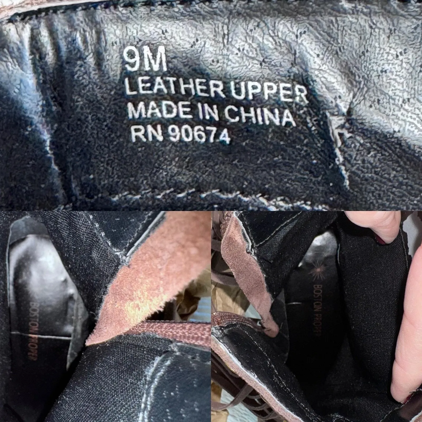 Boston Proper Boots Womens Size 9 Brown Suede Fringe Studded High Heel Booties - Image 15