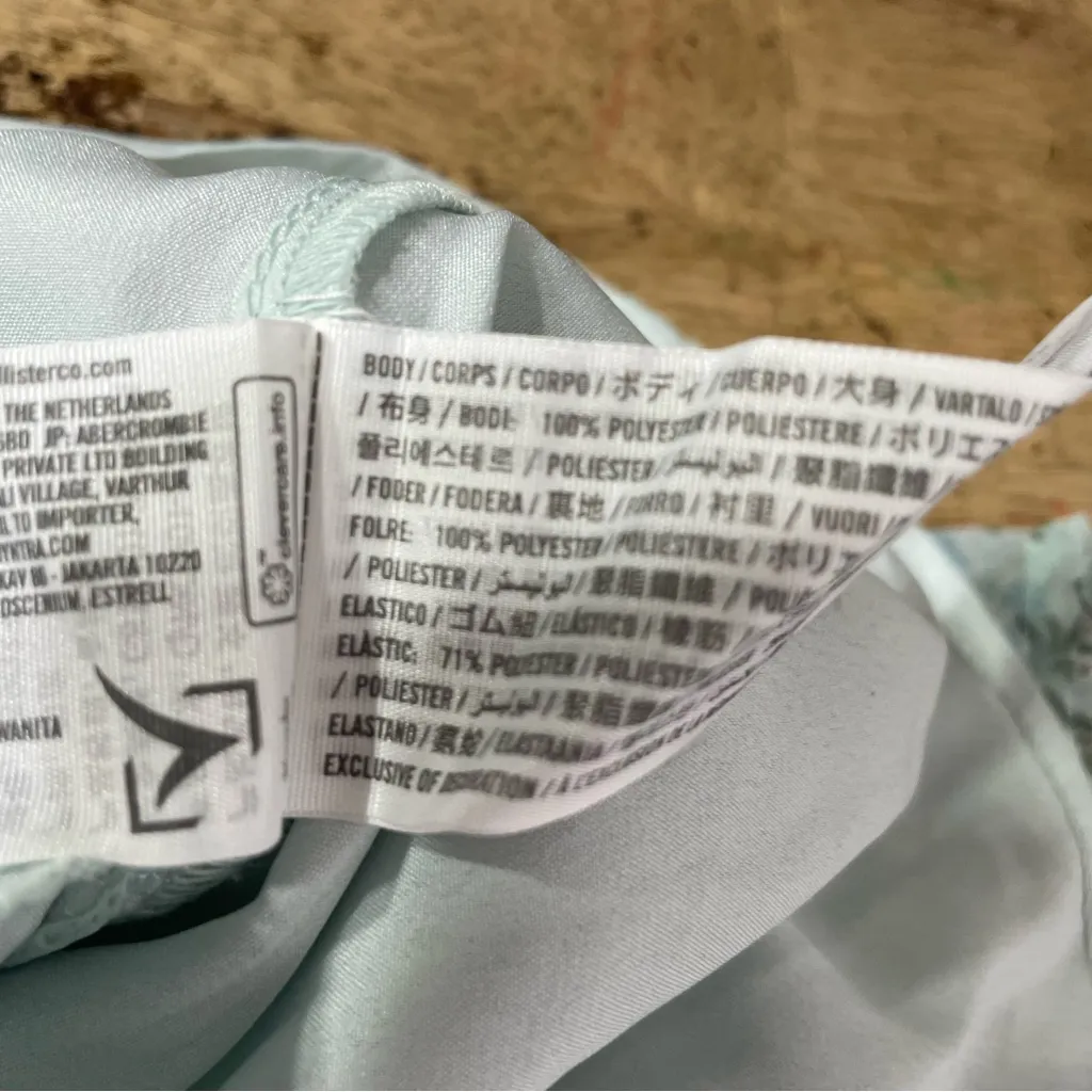 Hollister Y2K Blue Chiffon Babydoll Mini‎ Dress Size Large - Image 9