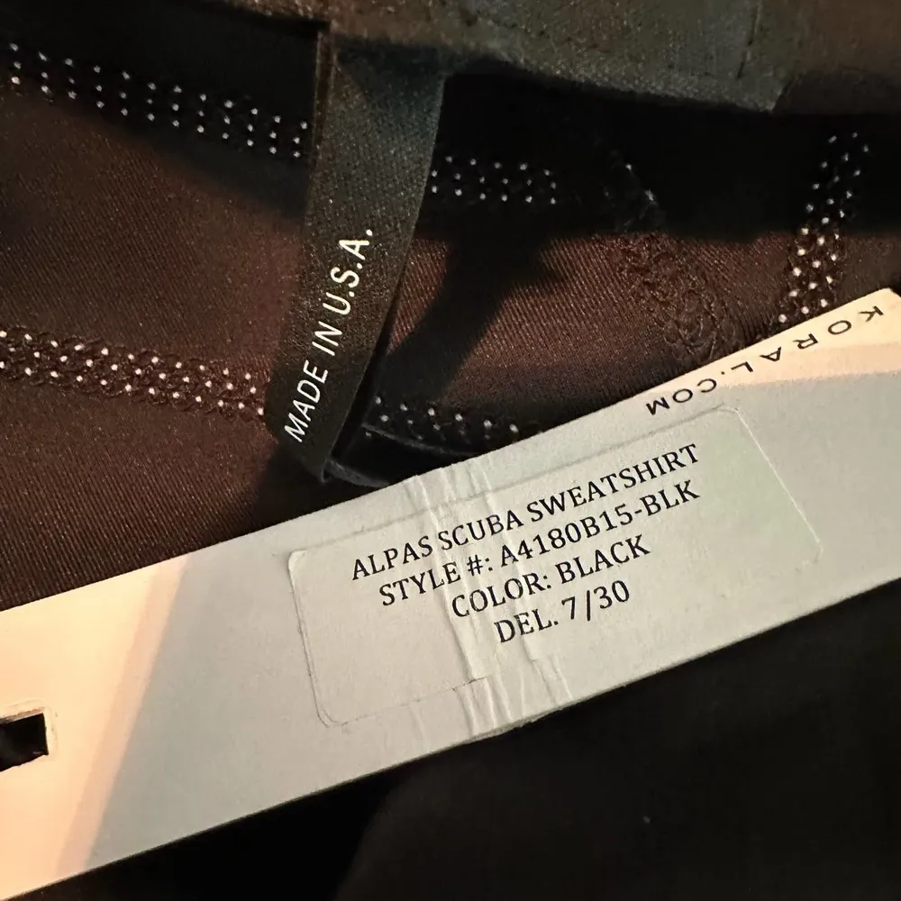 Koral Alpas Scuba Hooded Sweatshirt by Ilana Kugel Black Size Small - Image 9